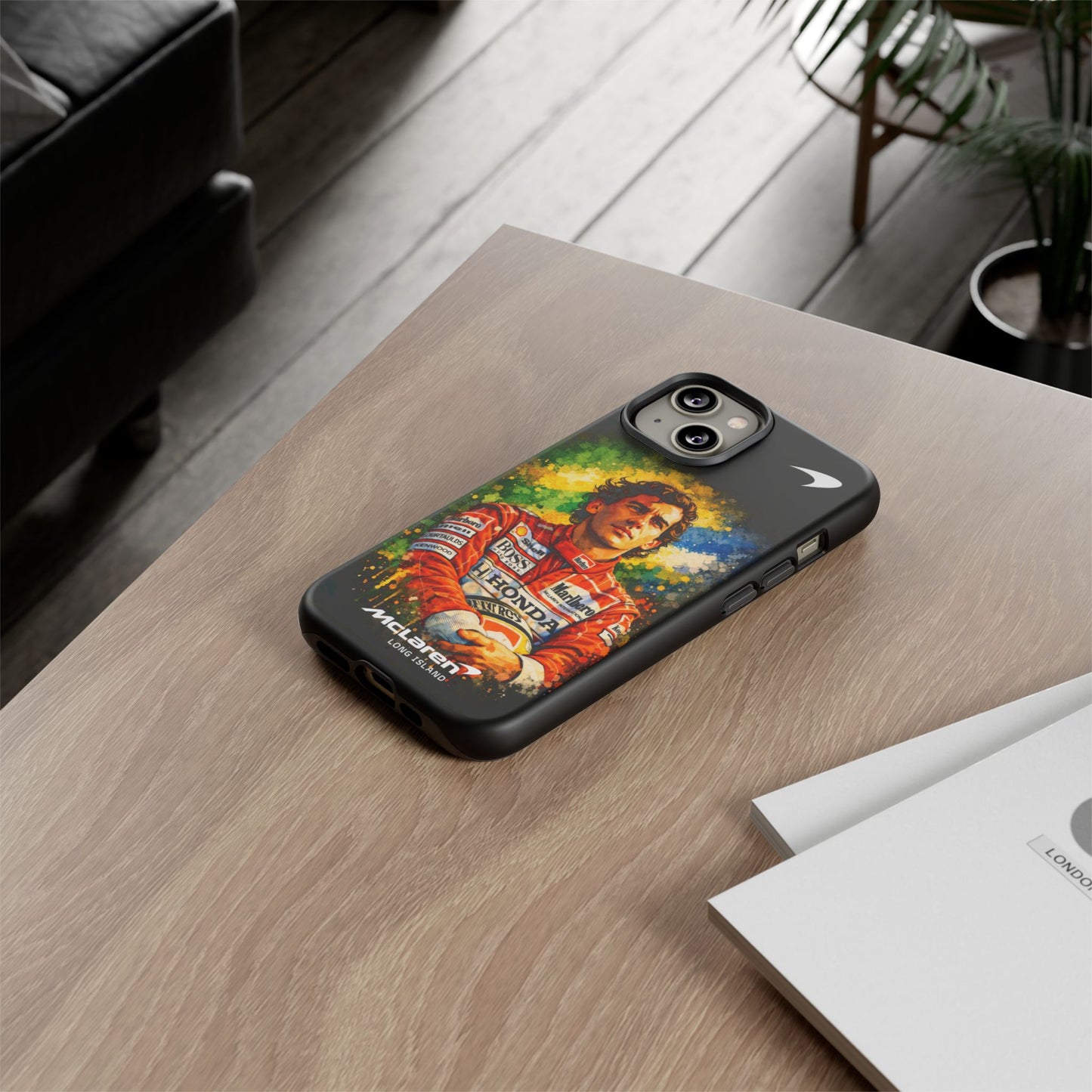 McLaren Long Island "Always Senna" Ayrton Senna Inspired Impact-Resistant Phone Case | Durable Protection for Car Enthusiasts