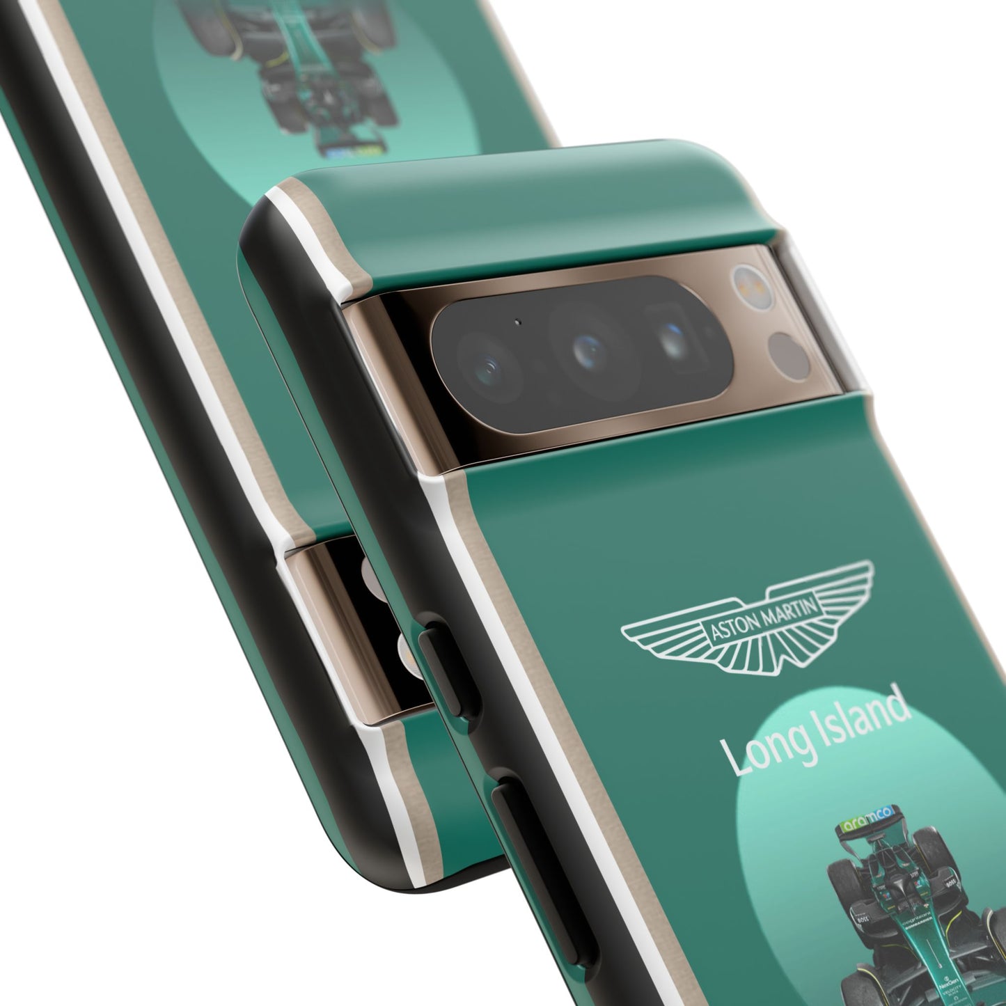 Aston Martin Long Island Formula 1 inspired Impact-Resistant Phone Case - Sleek & Stylish