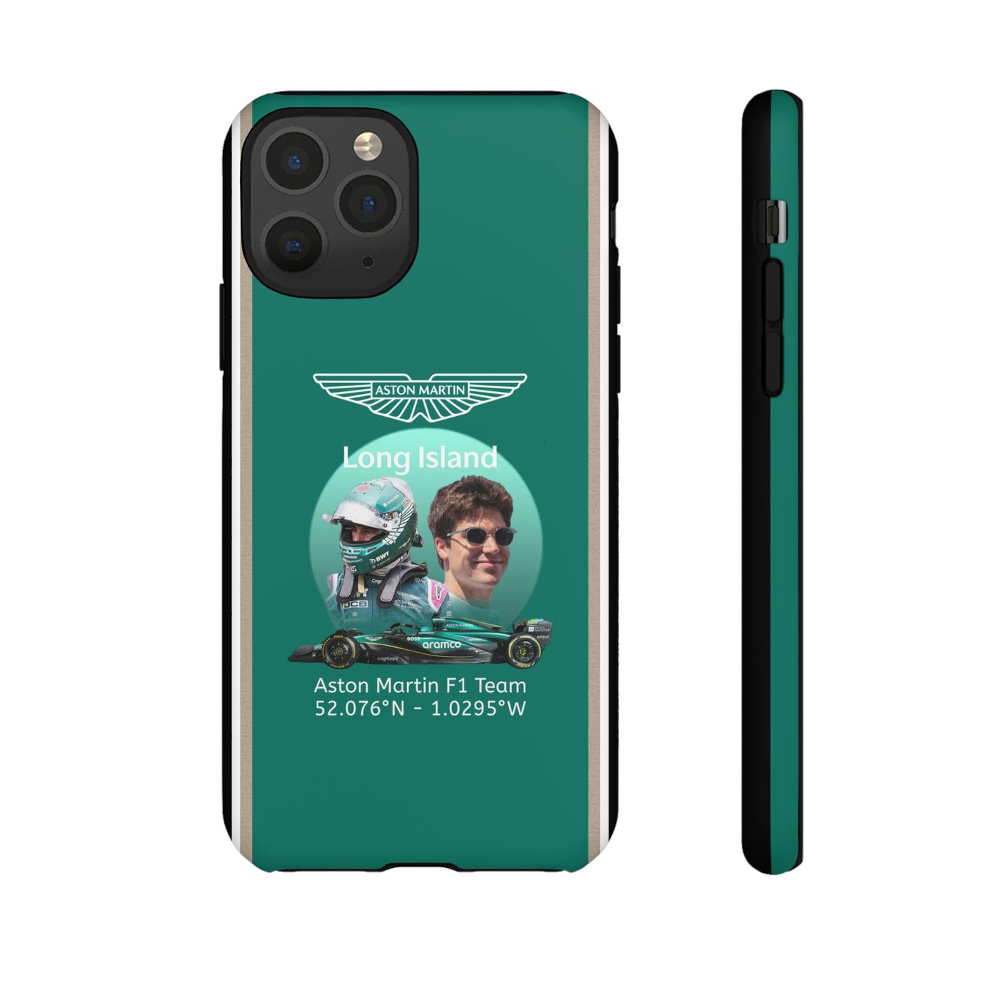 Aston Martin Long Island F1 inspired Lance Stroll Impact-Resistant Phone Case - Sleek & Stylish