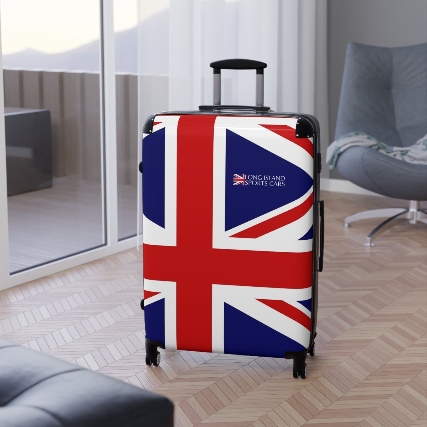 Long Island Sports Cars Flag Suitcase