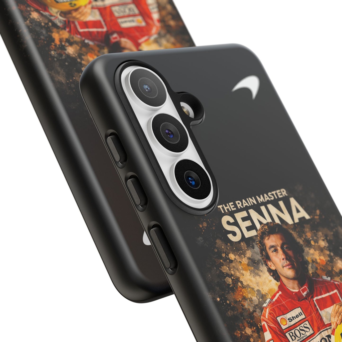 McLaren Long Island “The Rain Master” Ayrton Senna Inspired Impact-Resistant Phone Case | Durable Protection for Car Enthusiasts