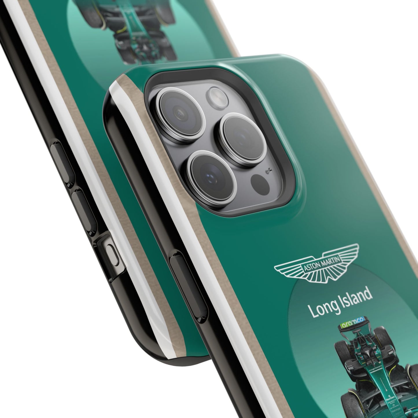 Aston Martin Long Island Formula 1 inspired Impact-Resistant Phone Case - Sleek & Stylish