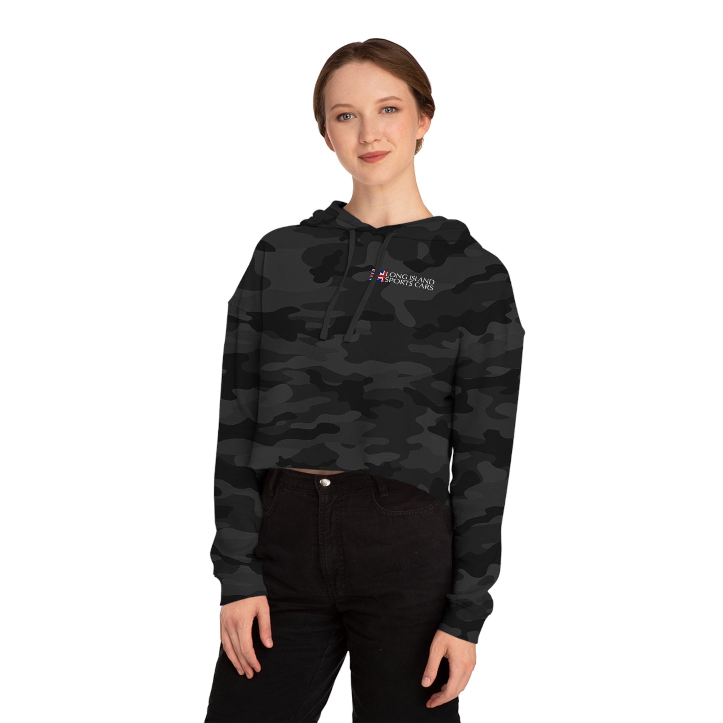 Aston Martin Long Island Women’s Cropped Hooded Sweatshirt