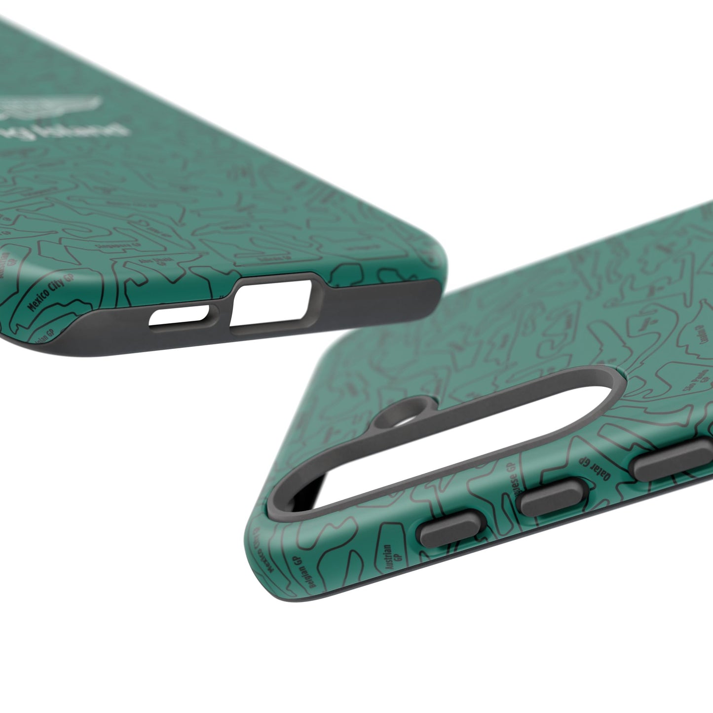 Aston Martin Long Island F1 race Track Inspired Impact-Resistant Phone Case