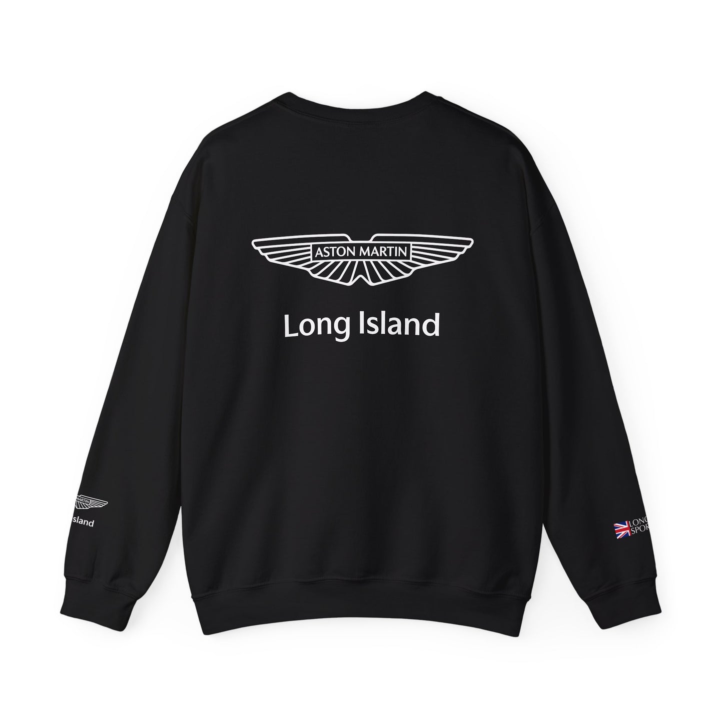 Long Island Sports Cars | Aston Martin Long Island Unisex Fleece Crewneck Sweatshirt