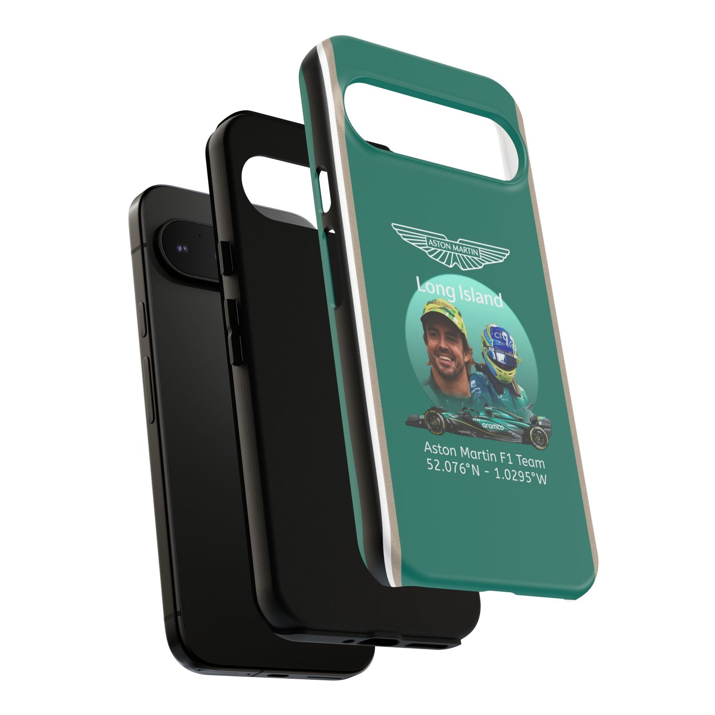 Aston Martin Long Island F1 inspired Fernando Alonso Impact-Resistant Phone Case - Sleek & Stylish