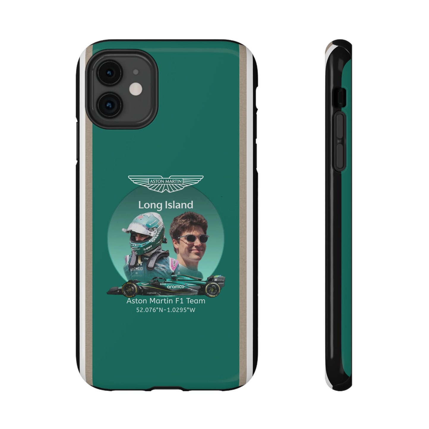 Aston Martin Long Island F1 inspired Lance Stroll Impact-Resistant Phone Case - Sleek & Stylish