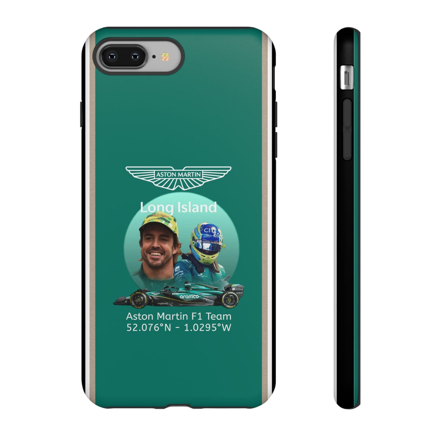 Aston Martin Long Island F1 inspired Fernando Alonso Impact-Resistant Phone Case - Sleek & Stylish
