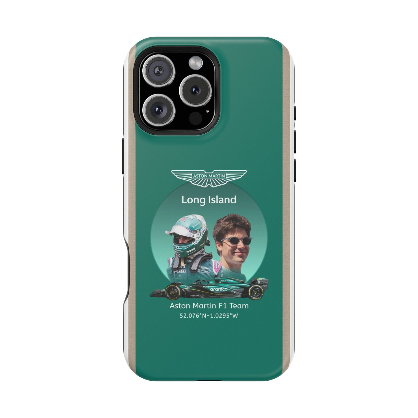 Aston Martin Long Island F1 inspired Lance Stroll Impact-Resistant Phone Case - Sleek & Stylish