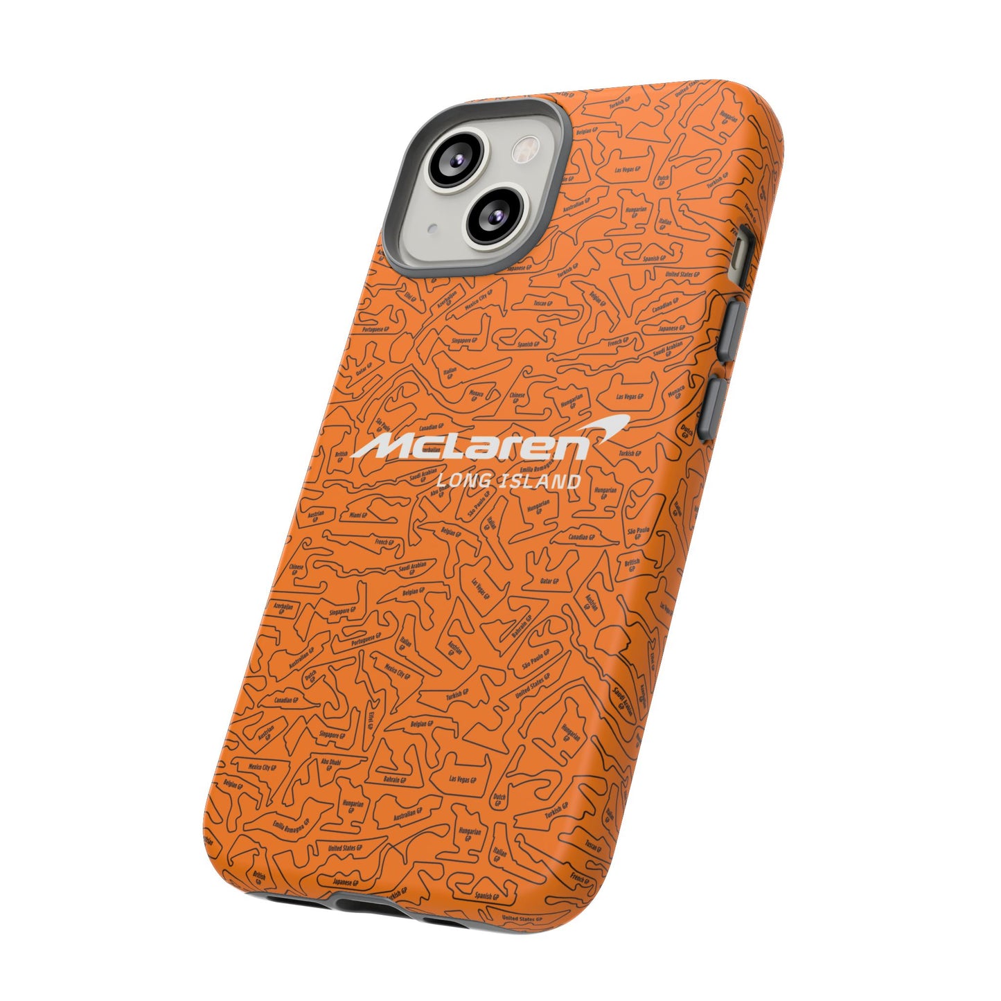McLaren Long Island F1 race Track Inspired Impact-Resistant Phone Case