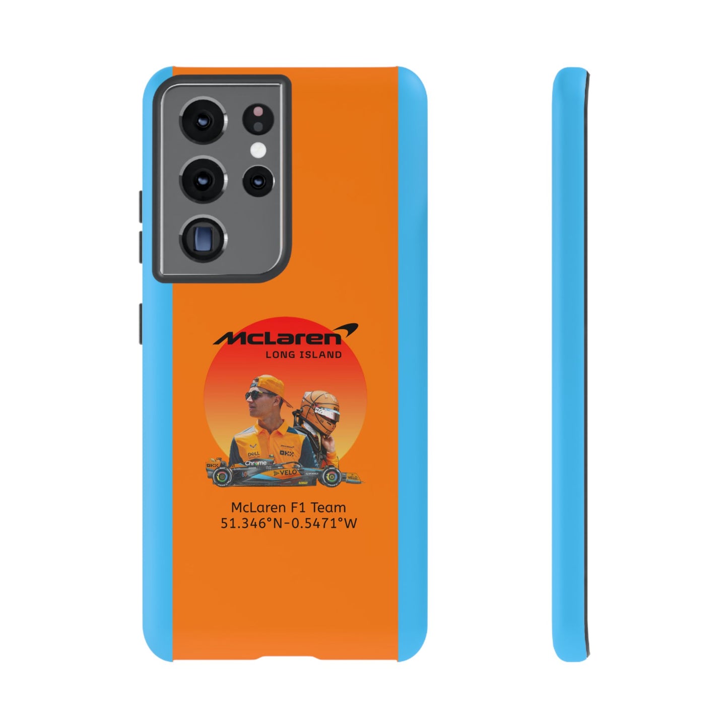McLaren Long Island McLaren F1 inspired Lando Norris Impact-Resistant Phone Case - Sleek & Stylish
