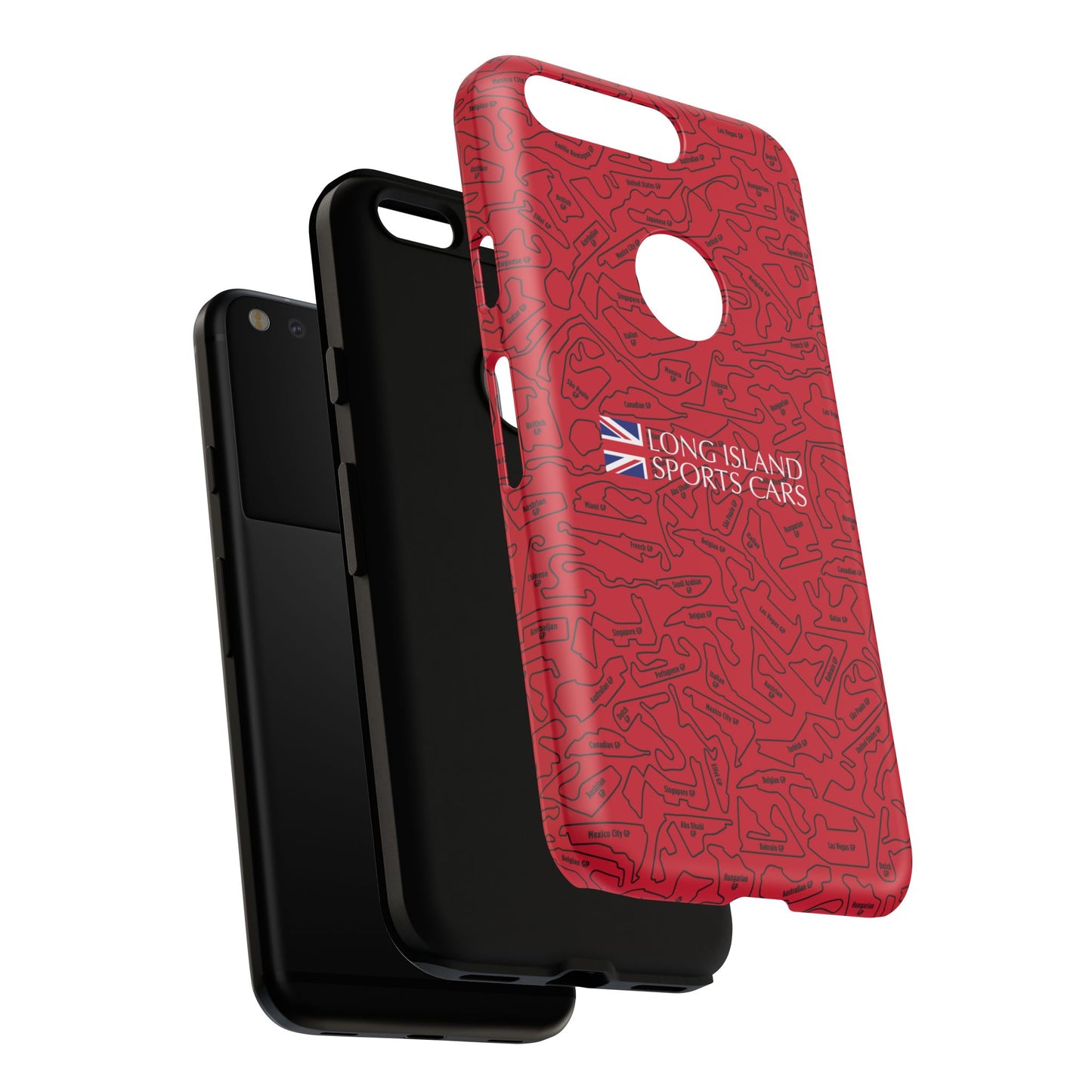 Long Island Sports Cars F1 race Track Inspired Impact-Resistant Phone Case