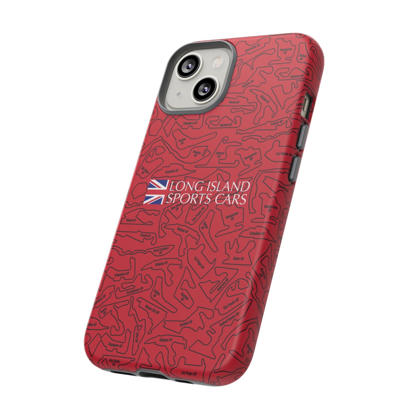 Long Island Sports Cars F1 race Track Inspired Impact-Resistant Phone Case