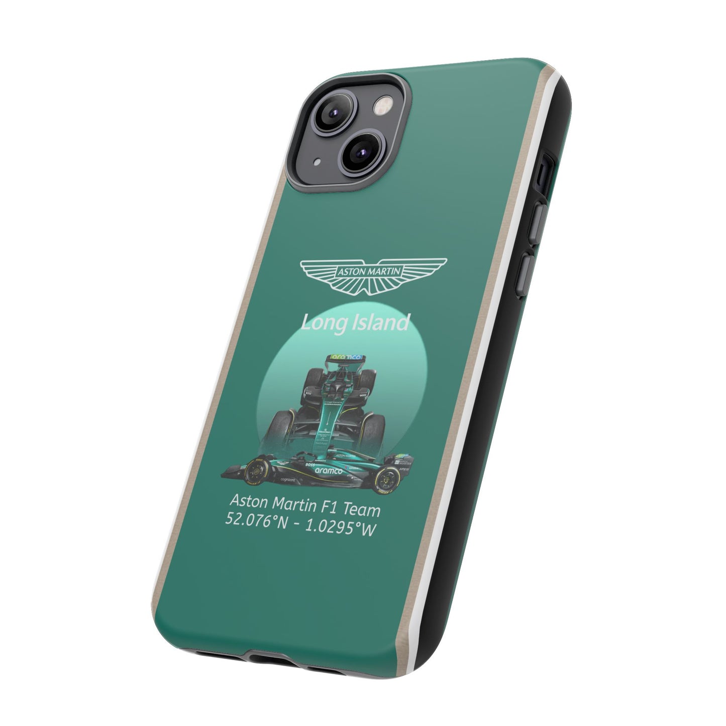Aston Martin Long Island Formula 1 inspired Impact-Resistant Phone Case - Sleek & Stylish