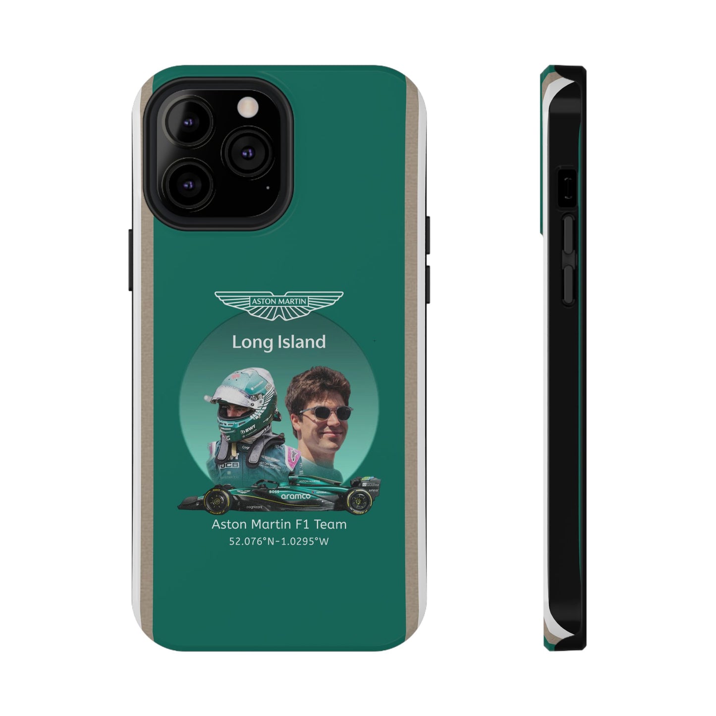 Aston Martin Long Island F1 inspired Lance Stroll Impact-Resistant Phone Case - Sleek & Stylish