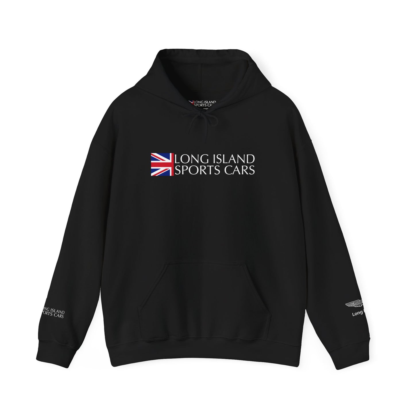 Long Island Sports Cars|Aston Martin Long Island Fleece Hoodie for Car Enthusiasts