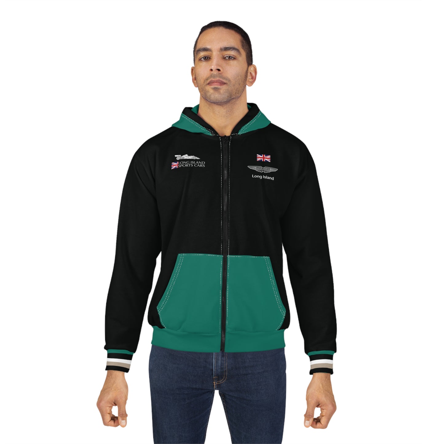 Aston Martin Long Island Unisex Zip Hoodie