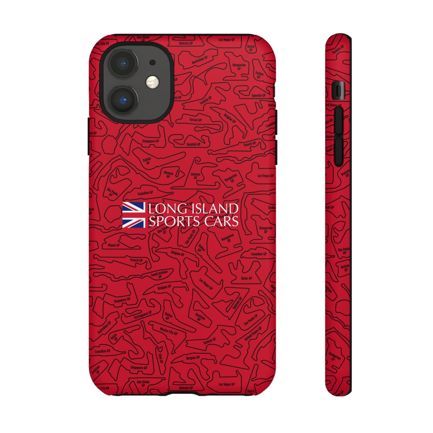 Long Island Sports Cars F1 race Track Inspired Impact-Resistant Phone Case