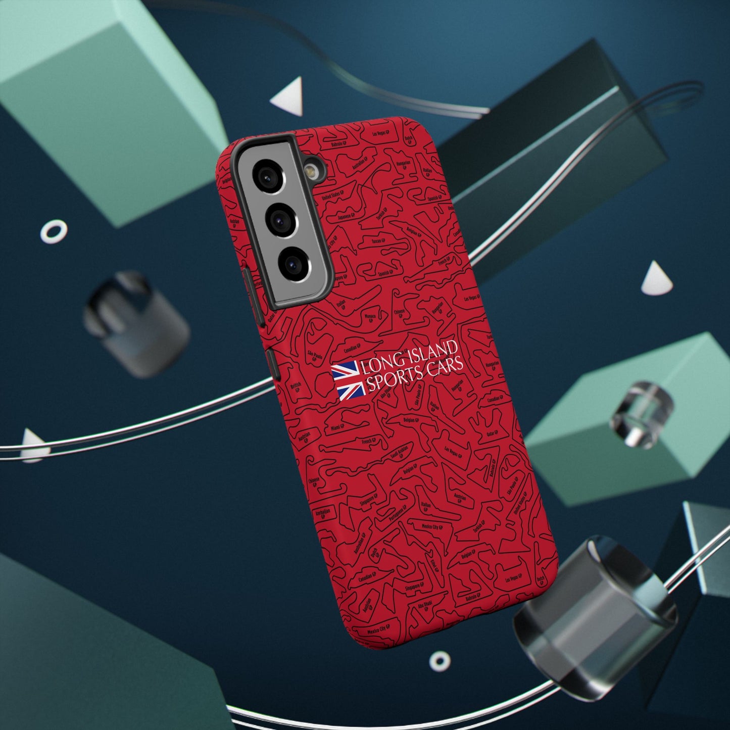 Long Island Sports Cars F1 race Track Inspired Impact-Resistant Phone Case