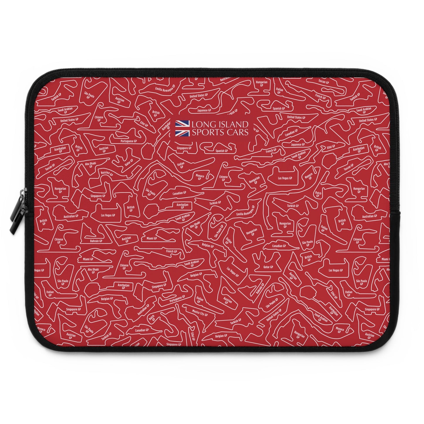 Long Island Sports Cars | F1 Racetrack Laptop Sleeve