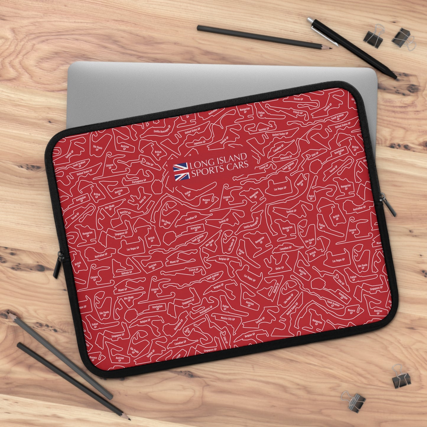Long Island Sports Cars F1 Racetrack Laptop Sleeve