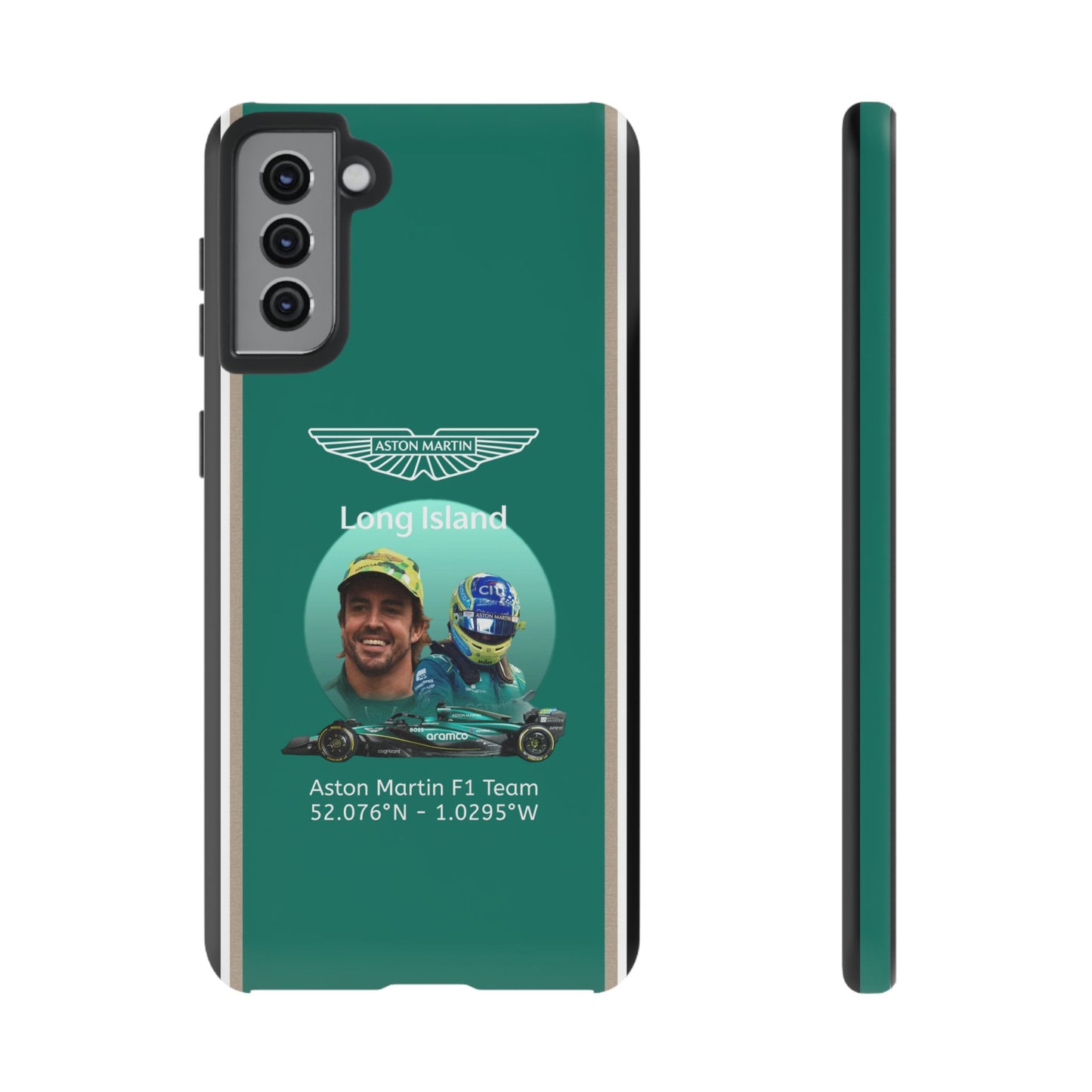 Aston Martin Long Island F1 inspired Fernando Alonso Impact-Resistant Phone Case - Sleek & Stylish