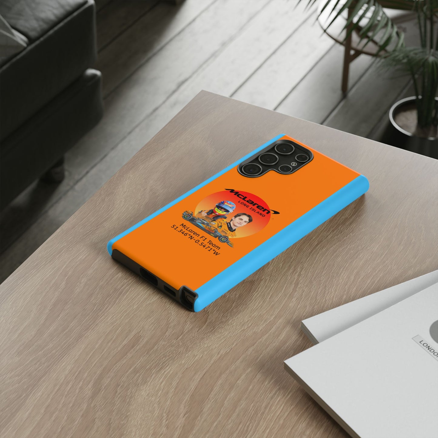 McLaren Long Island McLaren F1 inspired Oscar Piastri Impact-Resistant Phone Case - Sleek & Stylish