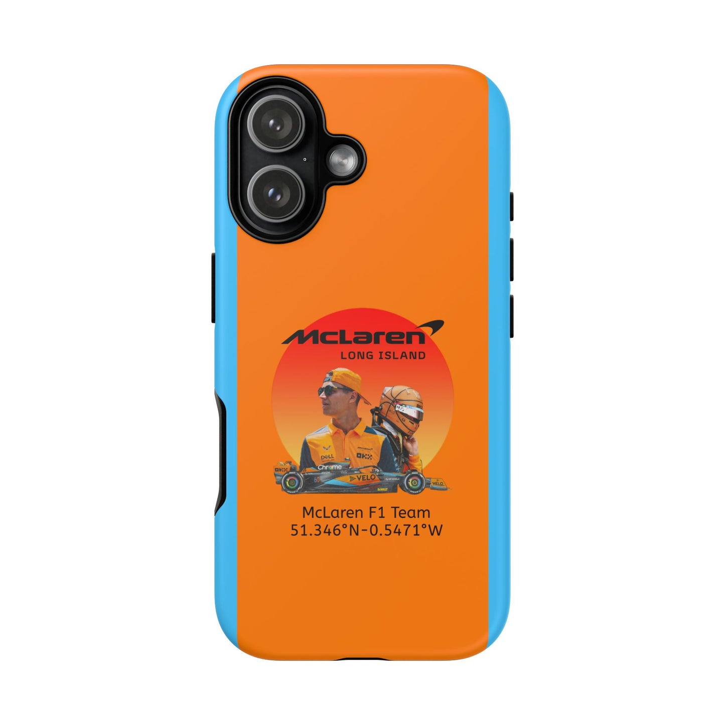 McLaren Long Island McLaren F1 inspired Lando Norris Impact-Resistant Phone Case - Sleek & Stylish