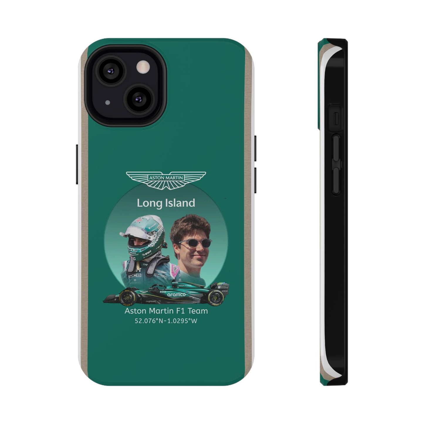 Aston Martin Long Island F1 inspired Lance Stroll Impact-Resistant Phone Case - Sleek & Stylish