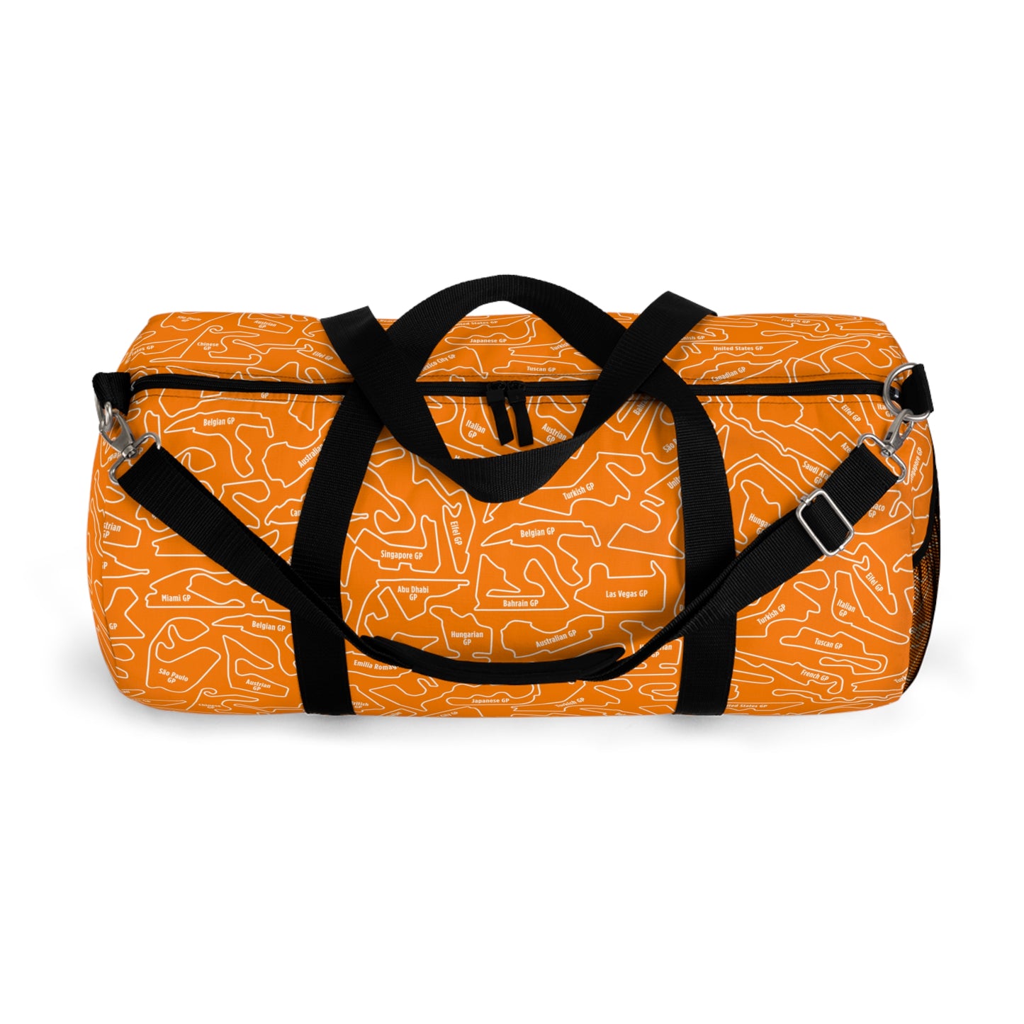 McLaren Long Island F1 Racetrack Vibrant Papaya Travel Duffel Bag
