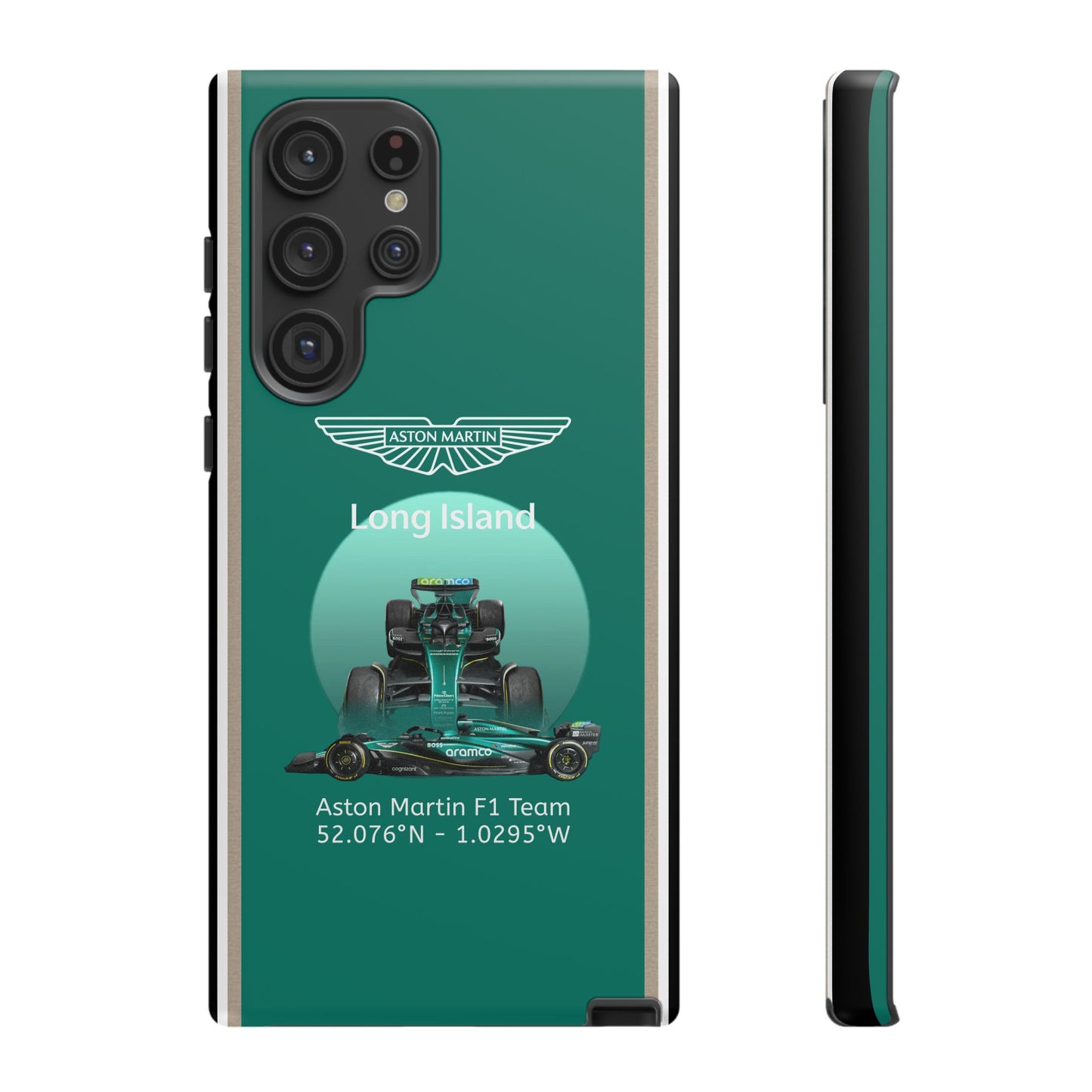 Aston Martin Long Island Formula 1 inspired Impact-Resistant Phone Case - Sleek & Stylish