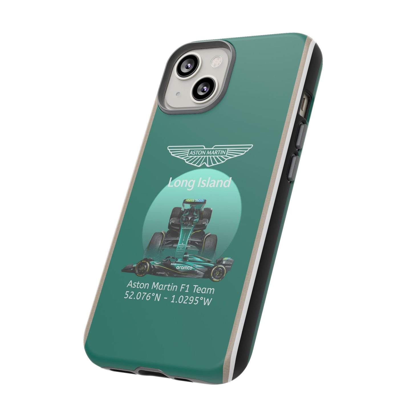 Aston Martin Long Island Formula 1 inspired Impact-Resistant Phone Case - Sleek & Stylish