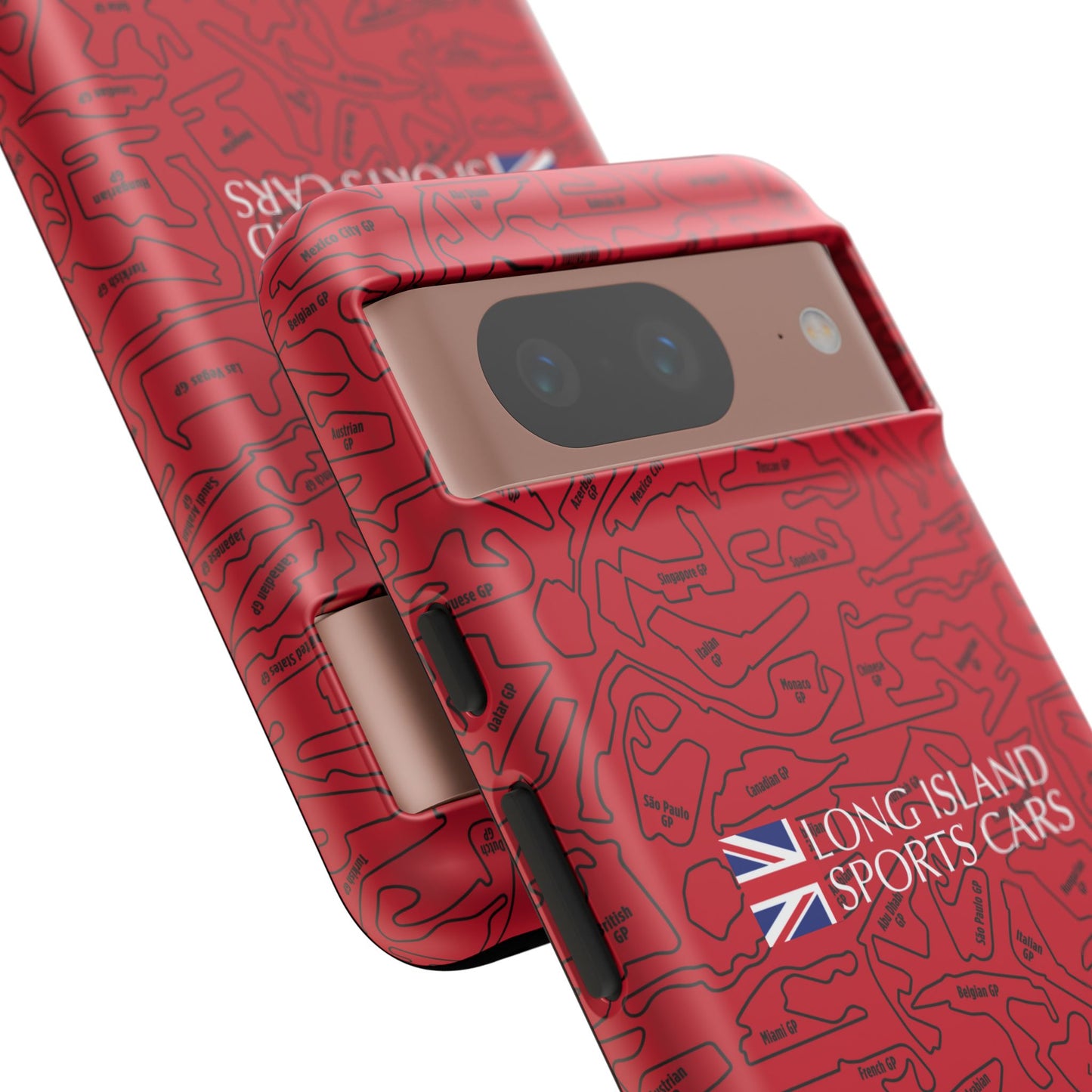 Long Island Sports Cars F1 race Track Inspired Impact-Resistant Phone Case
