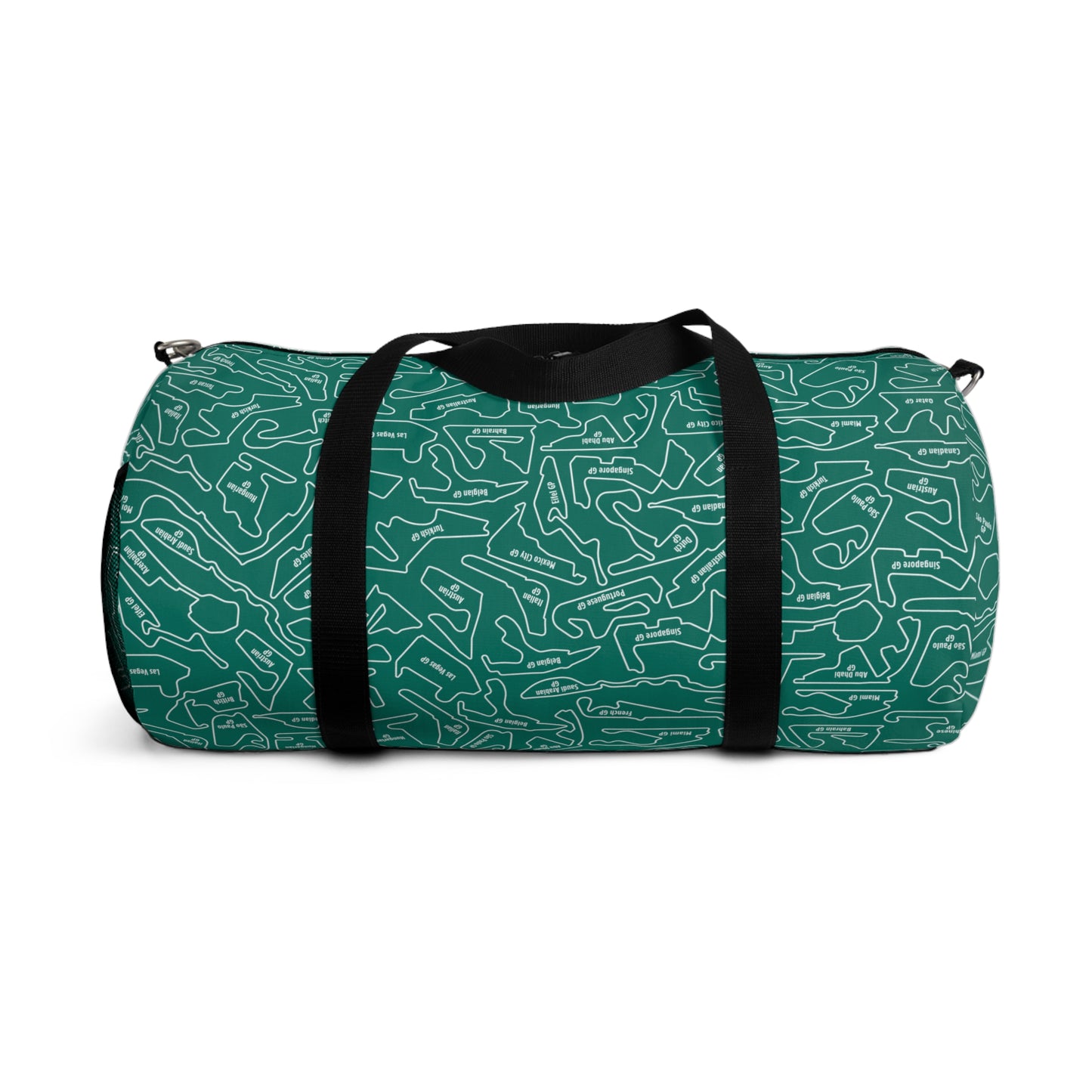 Aston Martin Long Island F1 Racetrack Vibrant AM Green Travel Duffel Bag