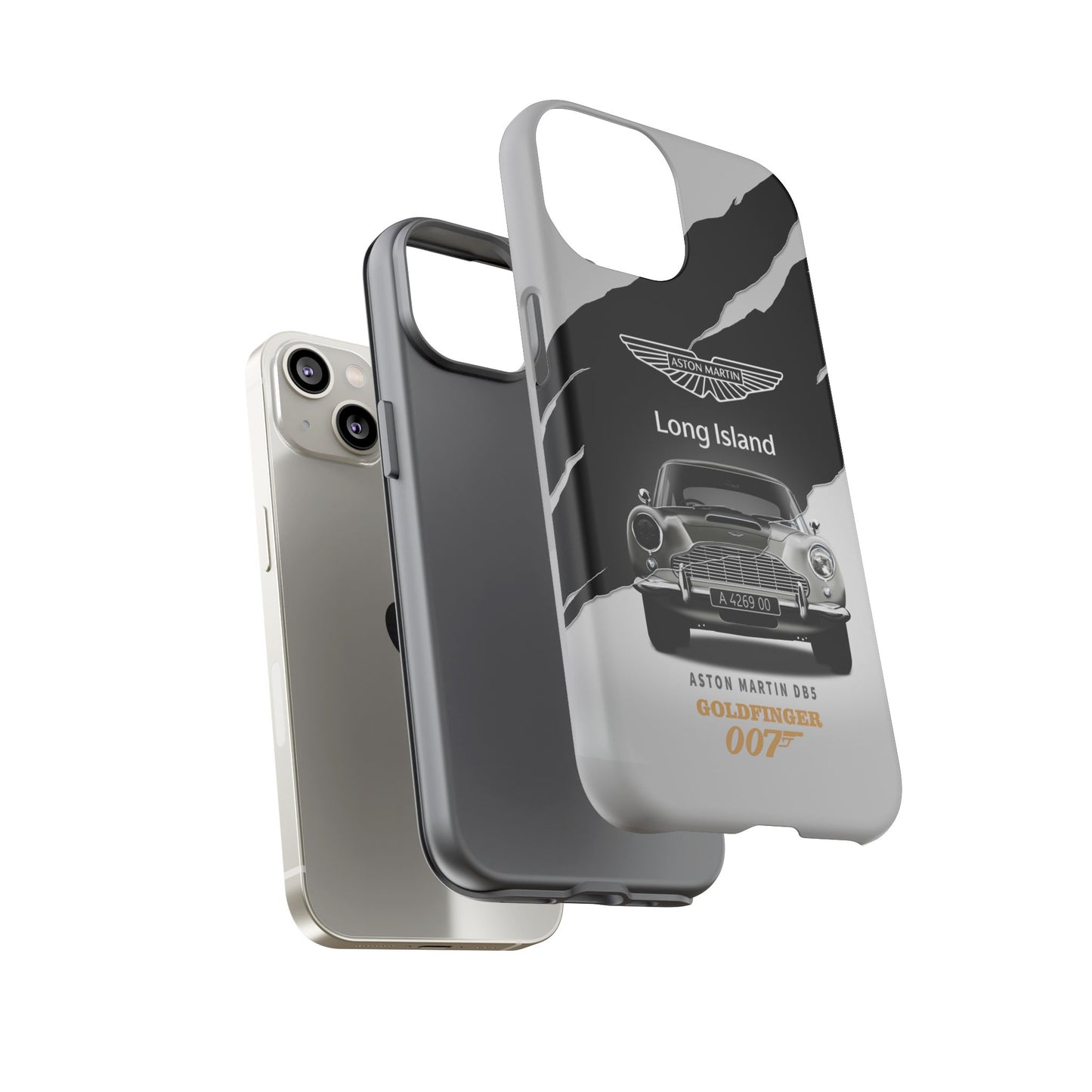 Aston Martin Long Island Phone Case Aston Martin DB5 Goldfinger 007 inspired Phone case (iPhone 8-17)