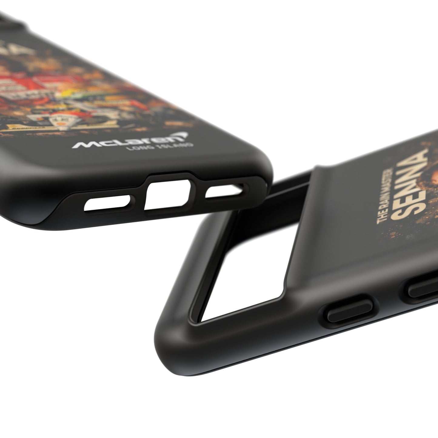 McLaren Long Island “The Rain Master” Ayrton Senna Inspired Impact-Resistant Phone Case | Durable Protection for Car Enthusiasts