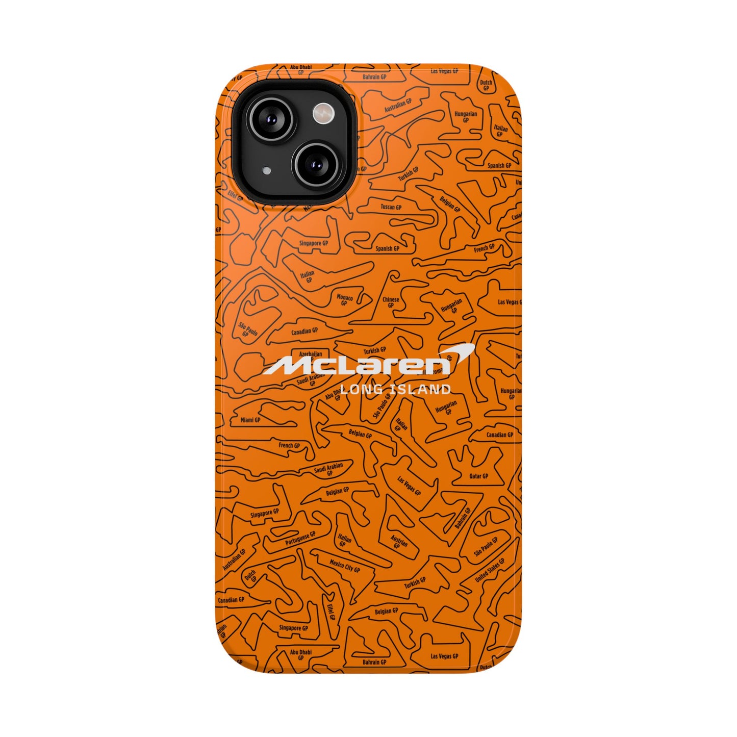 McLaren Long Island F1 race Track Inspired Impact-Resistant Phone Case