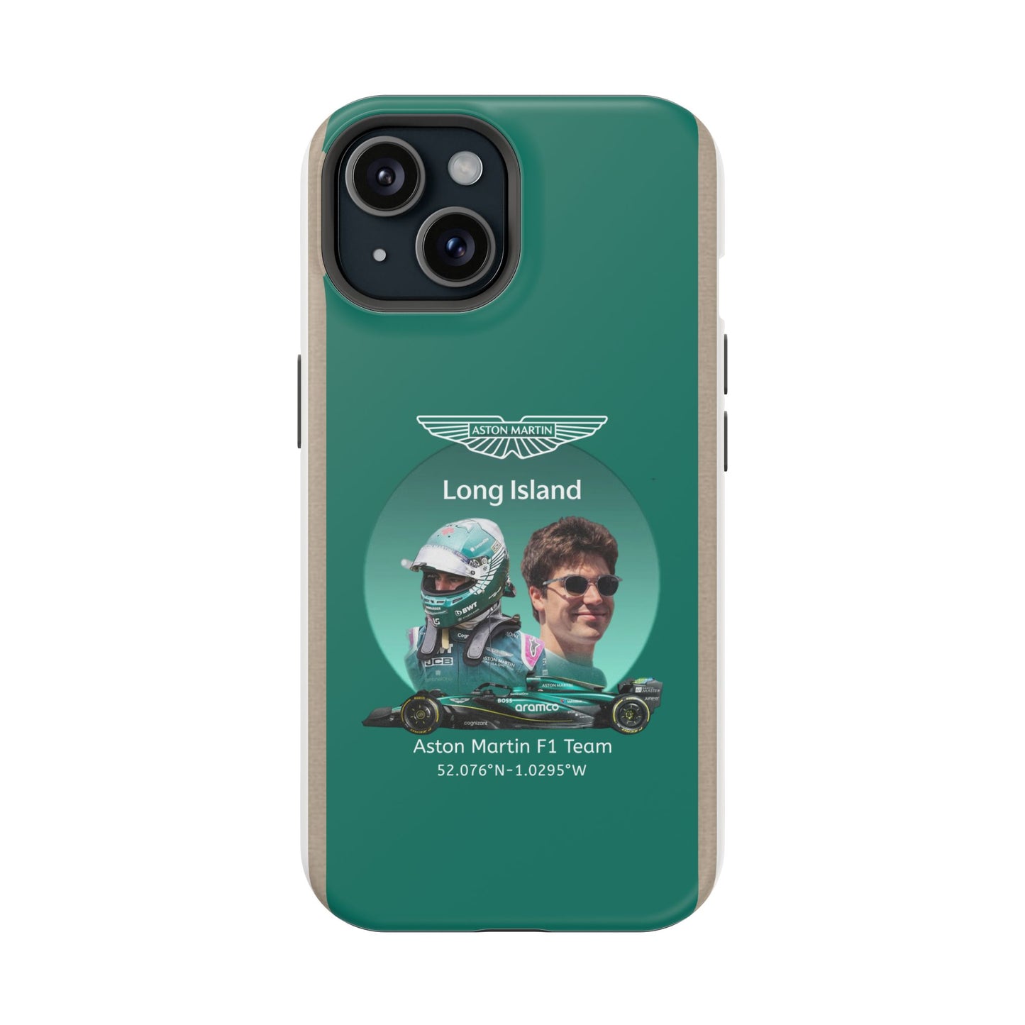 Aston Martin Long Island F1 inspired Lance Stroll Impact-Resistant Phone Case - Sleek & Stylish