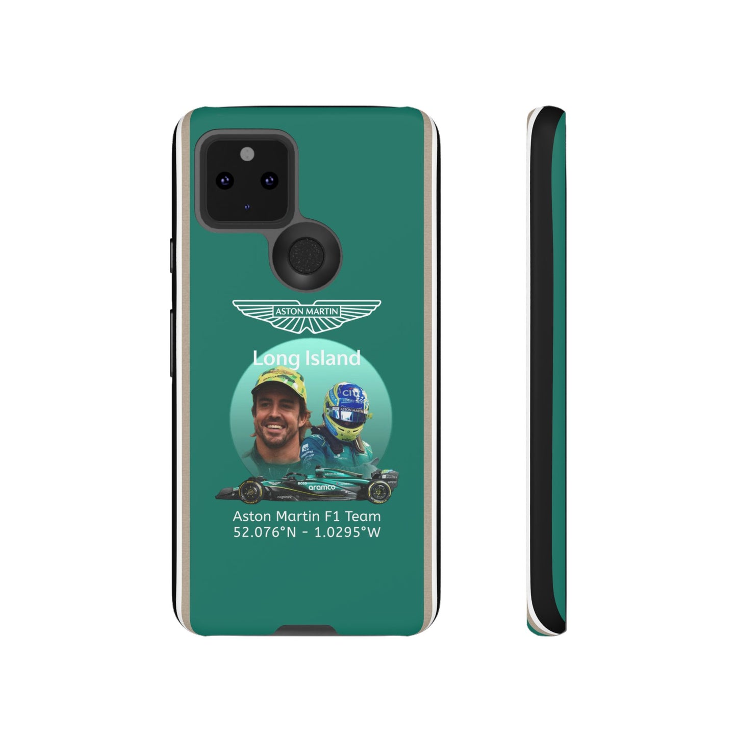 Aston Martin Long Island F1 inspired Fernando Alonso Impact-Resistant Phone Case - Sleek & Stylish