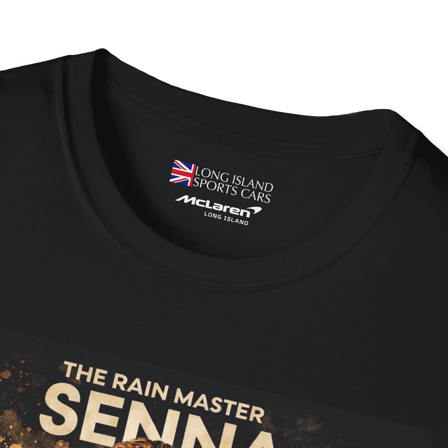 McLaren Long Island  “The Rain Master” Ayrton Senna Inspired Unisex T-Shirt