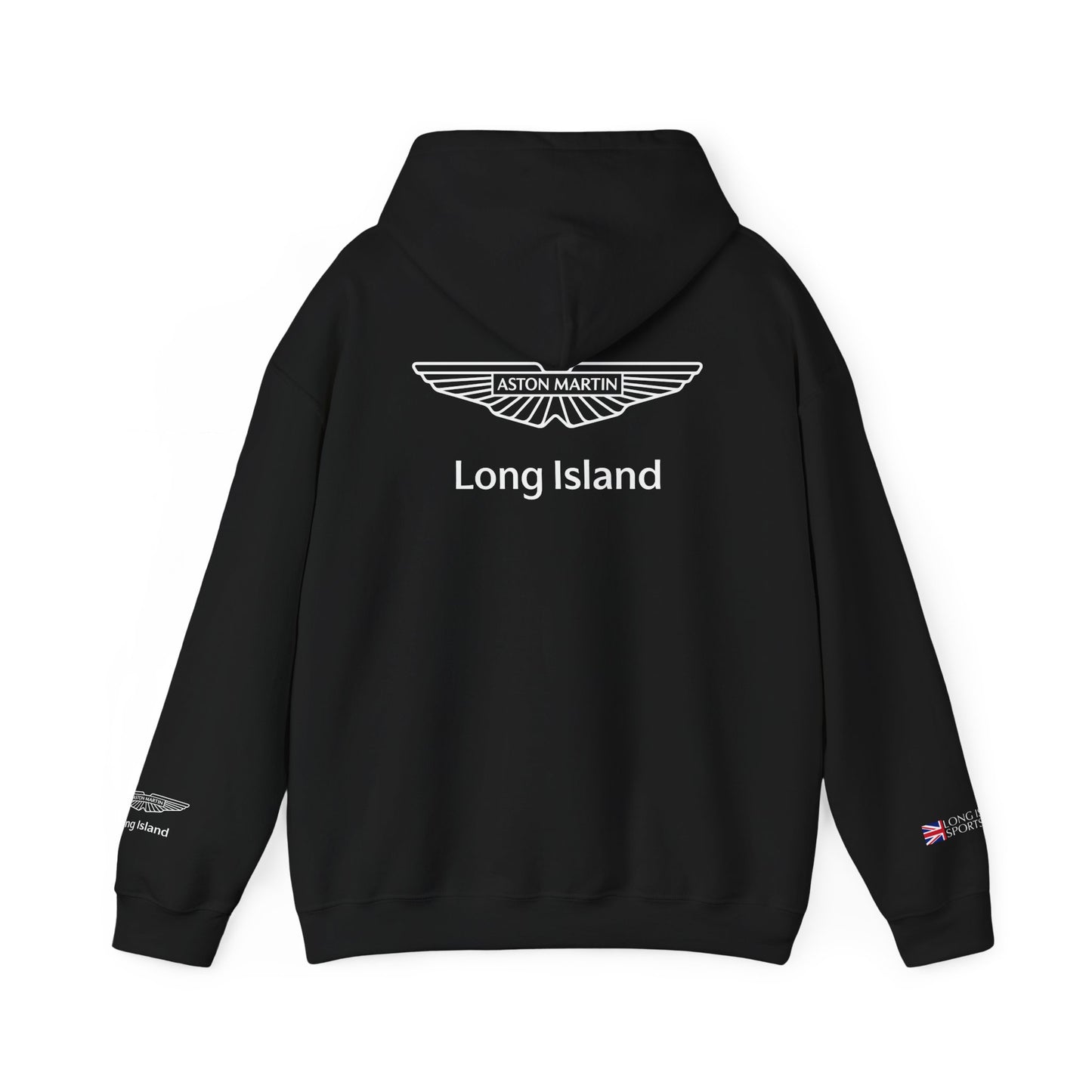 Long Island Sports Cars|Aston Martin Long Island Fleece Hoodie for Car Enthusiasts