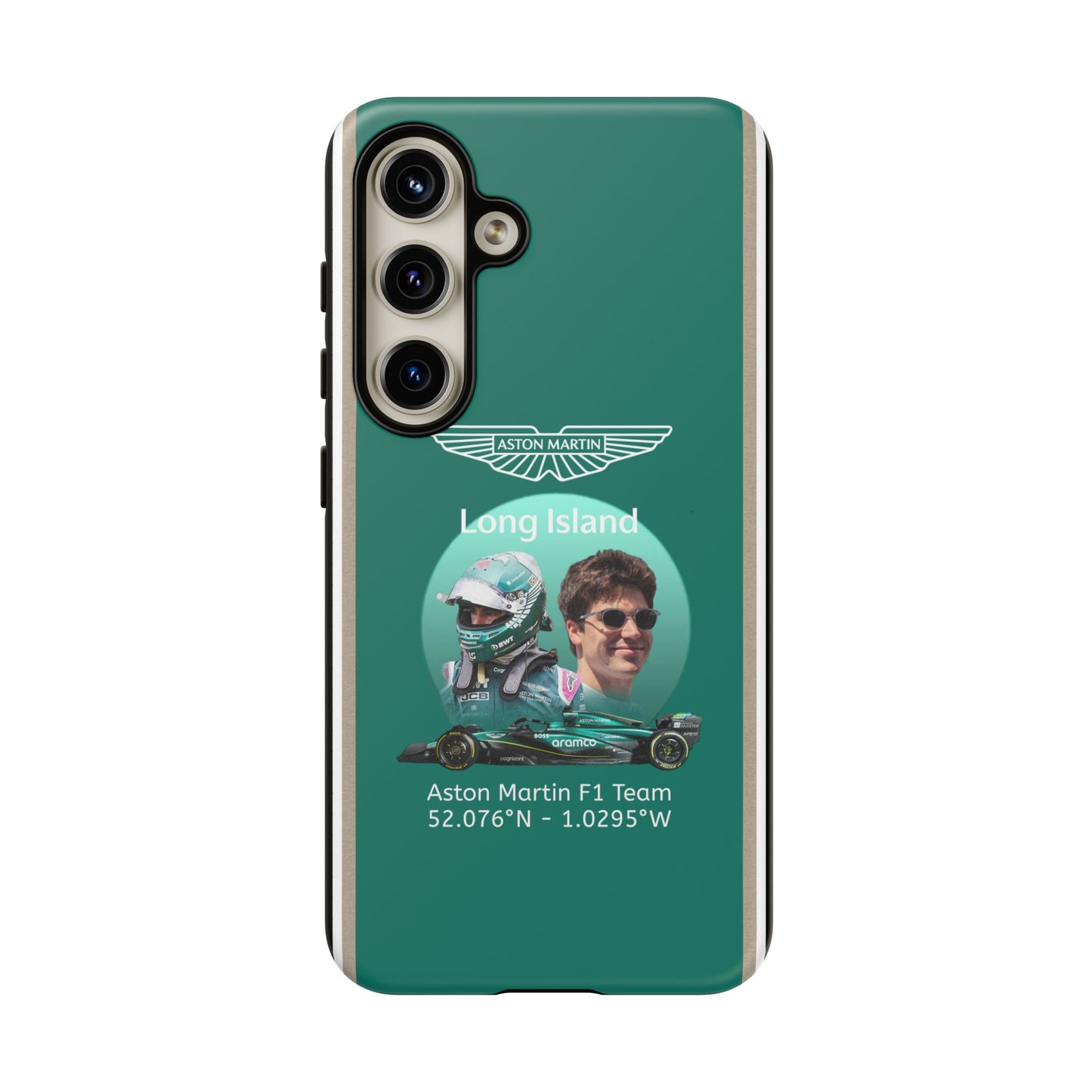 Aston Martin Long Island F1 inspired Lance Stroll Impact-Resistant Phone Case - Sleek & Stylish