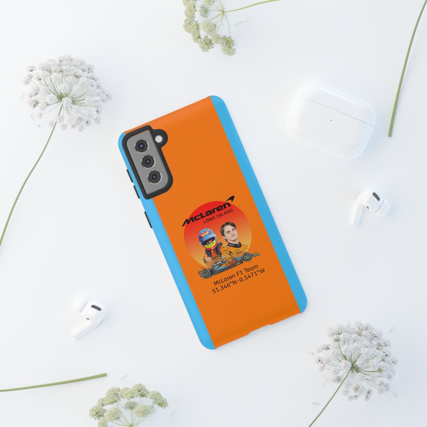 McLaren Long Island McLaren F1 inspired Oscar Piastri Impact-Resistant Phone Case - Sleek & Stylish