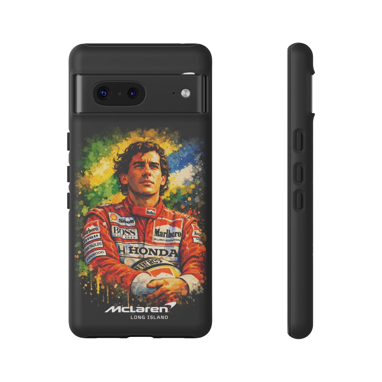 McLaren Long Island "Always Senna" Ayrton Senna Inspired Impact-Resistant Phone Case | Durable Protection for Car Enthusiasts