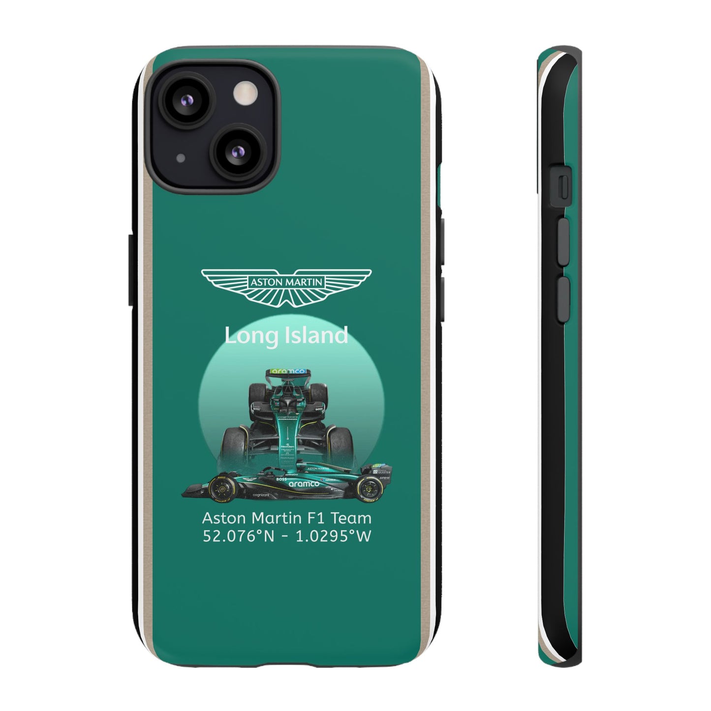 Aston Martin Long Island Formula 1 inspired Impact-Resistant Phone Case - Sleek & Stylish