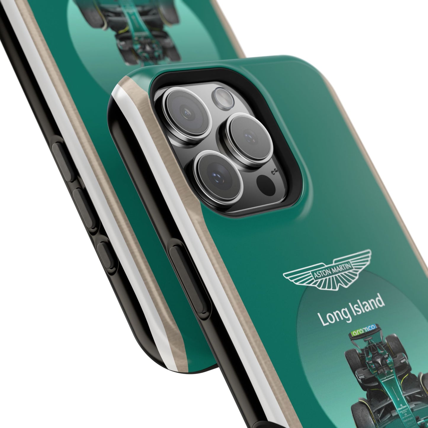 Aston Martin Long Island Formula 1 inspired Impact-Resistant Phone Case - Sleek & Stylish