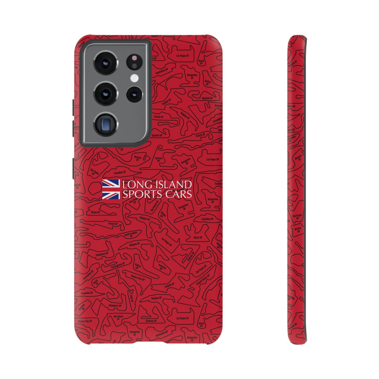Long Island Sports Cars F1 race Track Inspired Impact-Resistant Phone Case