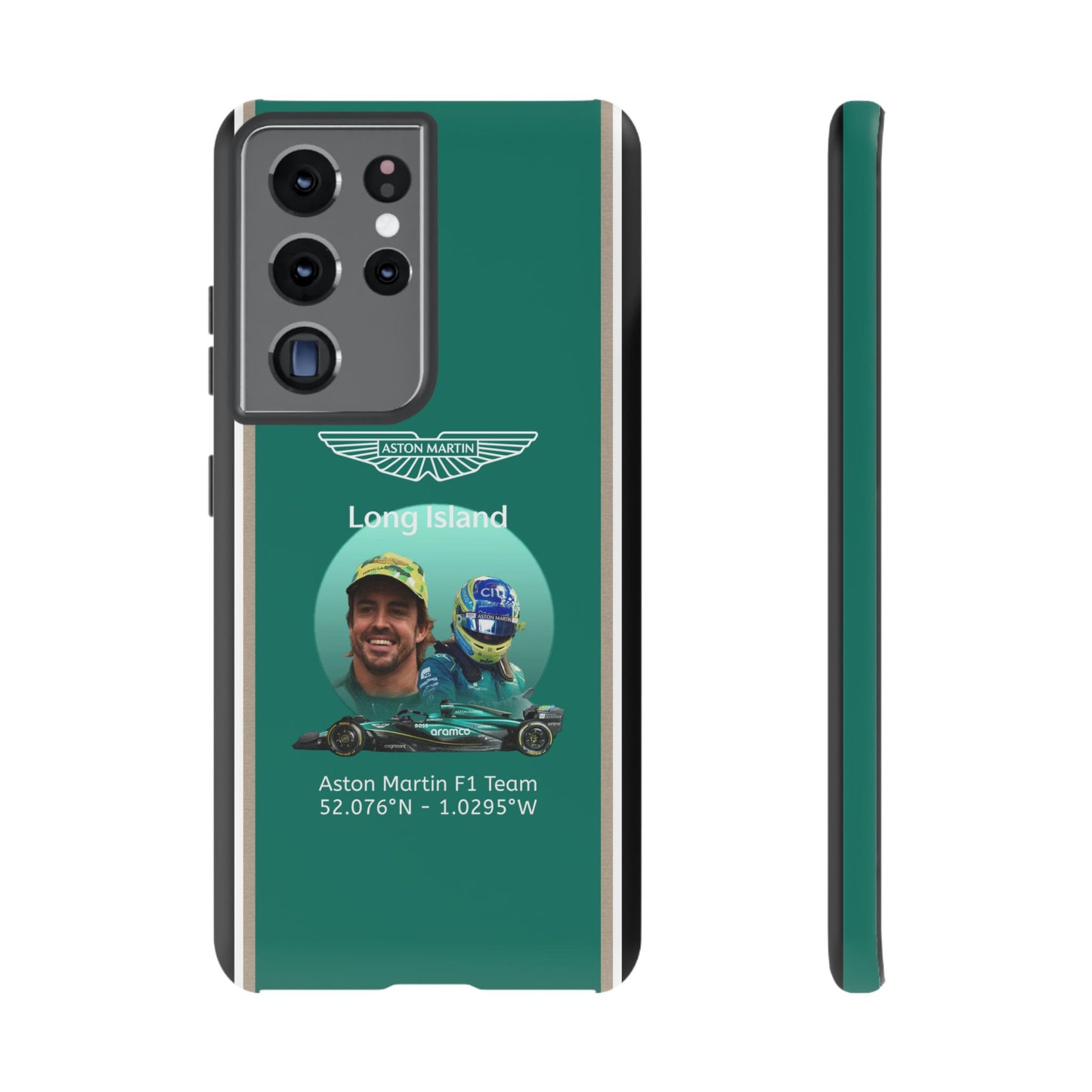 Aston Martin Long Island F1 inspired Fernando Alonso Impact-Resistant Phone Case - Sleek & Stylish