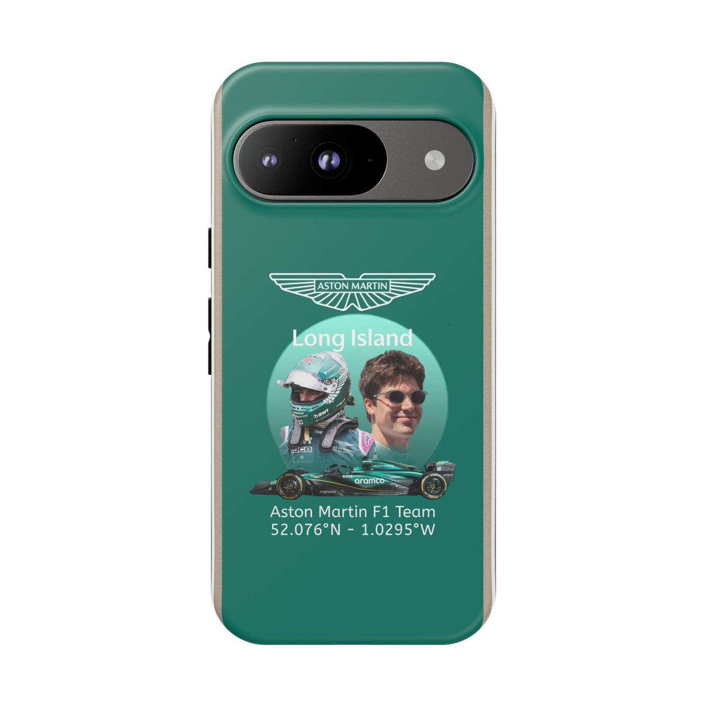 Aston Martin Long Island F1 inspired Lance Stroll Impact-Resistant Phone Case - Sleek & Stylish