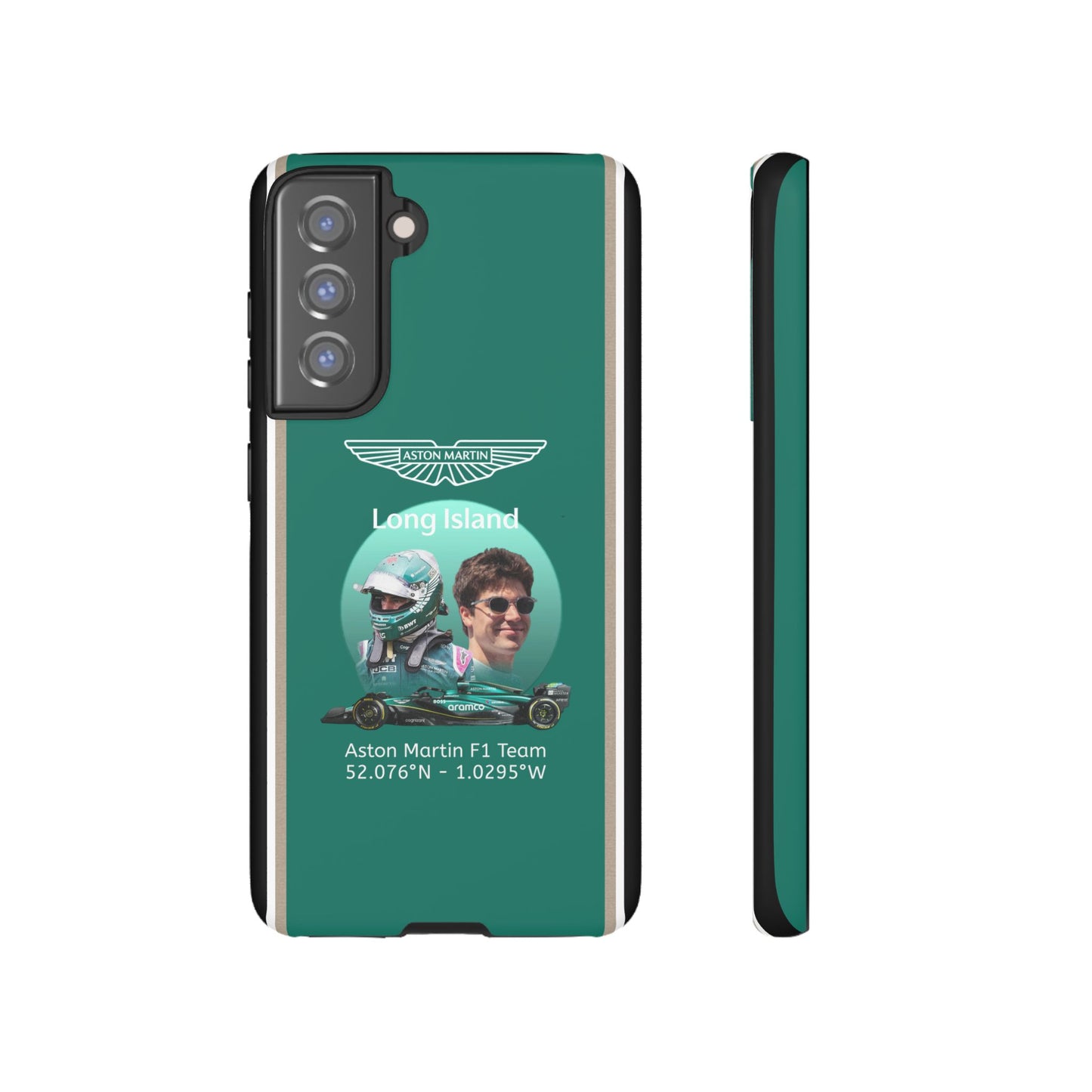 Aston Martin Long Island F1 inspired Lance Stroll Impact-Resistant Phone Case - Sleek & Stylish
